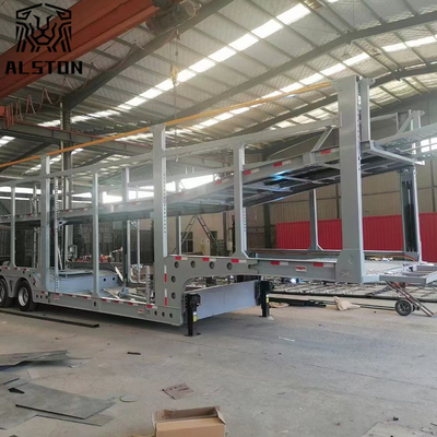 Mid-Axle Double-Decker Car Carrier Trailer With Skip Automatic Lifting