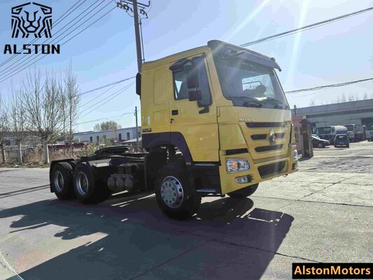 Used Sinotruk Howo 6x4 Tractor Truck 375HP for Sale in Angola