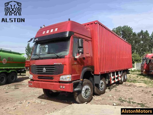 Used Sinotruk Howo 8x4 Cargo Box Truck 371HP for Sale in Nigeria