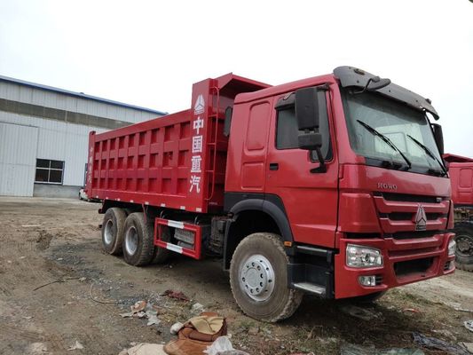 6x4 Used Howo Tipper Trucks 10 Wheels Low Oil Consumption