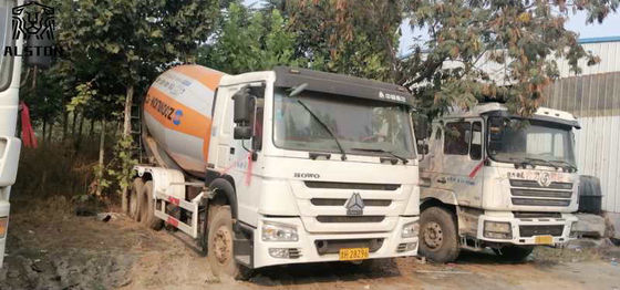 Howo 6x4 Used Concrete Mixer Truck , 10cbm On Site Cement Mixing Truck
