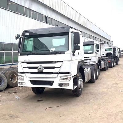 Euro 2 10 Wheeler Used Howo Trucks , Sinotruk Howo 6x4 Tractor Truck