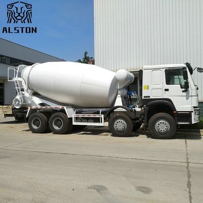 quality  8x4 12cbm Howo Used Concrete Mixer Truck With Pump factory