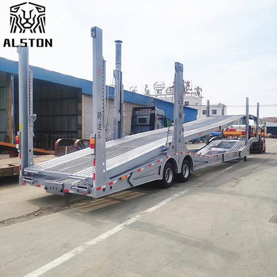 Frame Type 6 to 8 Units Car Carrier Trailer, Dual Axles Durable Car Transporter