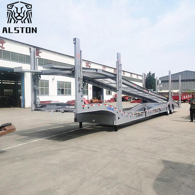 Frame Type 6 to 8 Units Car Carrier Trailer, Dual Axles Durable Car Transporter