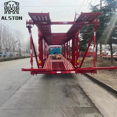 Mid-Axle Steel Frame Car Hauler Trailer, Double-Decker Car Carrier Trailer