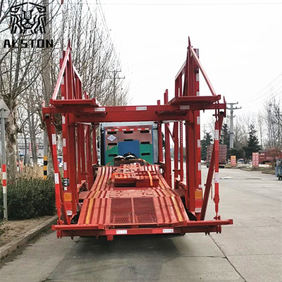 13.75m Car Transport Cage Trailer, 2-Axle Frame Type 6 Position Car Carrier Trailer