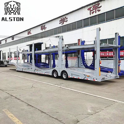 6 Position Car Transport Semi Trailer, 8 Position Cage Car Carrier For Export