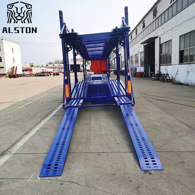 High Deck Car Transporter, Framed Car Carrier Trailer With Low Fuel Consumption