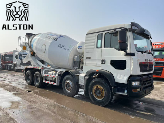 Sinotruk Howo TX 8x4 Concrete Mixer Truck , Used Howo TX 340HP Mixer Truck