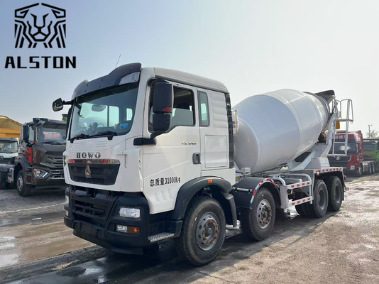 Sinotruk Howo TX 8x4 Concrete Mixer Truck , Used Howo TX 340HP Mixer Truck