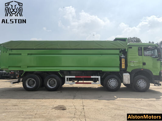 Used HOWO TX 8x4 Dump Truck 400HP — LHD Euro 5 Weichai Engine, For Sale in Guinea