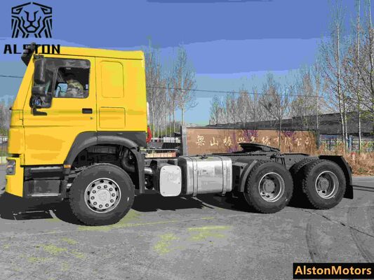 Used Sinotruk Howo 6x4 Tractor Truck 375HP for Sale in Angola (LHD 10-Wheeler)
