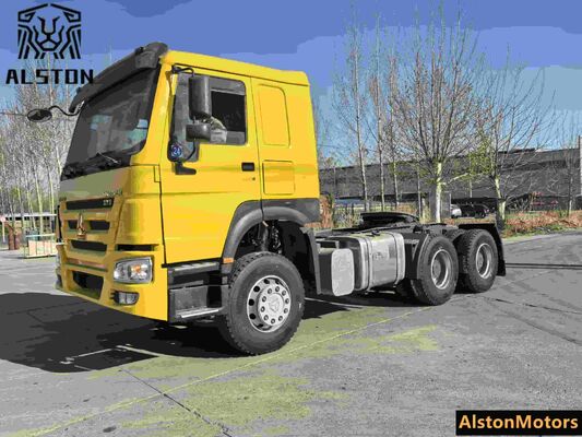 Used Sinotruk Howo 6x4 Tractor Truck 375HP for Sale in Angola (LHD 10-Wheeler)