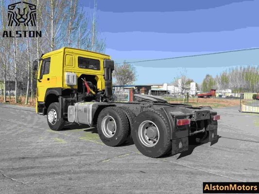 Used Sinotruk Howo 6x4 Tractor Truck 375HP for Sale in Angola (LHD 10-Wheeler)