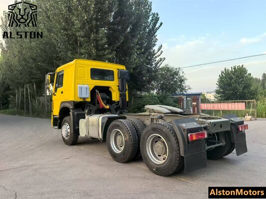 Used Sinotruk Howo 6x4 Tractor Truck for Sale in Ghana | 380HP LHD 10 Wheeler Trailer Head Price