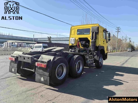 Used Sinotruk Howo 6x4 Tractor Truck 375HP for Sale in Angola