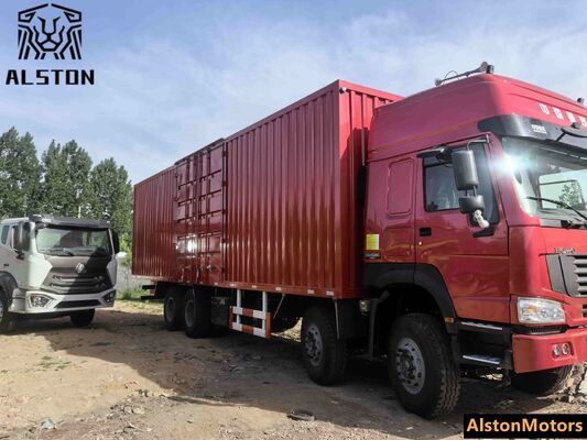 Used Sinotruk Howo 8x4 Cargo Box Truck 371HP for Sale in Nigeria