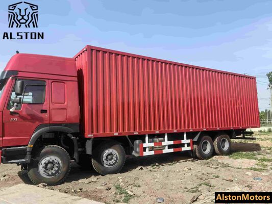 Used Sinotruk Howo 8x4 Cargo Box Truck 371HP for Sale in Nigeria