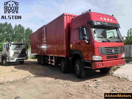 Used Sinotruk Howo 8x4 Cargo Box Truck 371HP for Sale in Nigeria