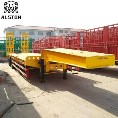 Excavator Transport 3 Axle 50 Ton 60 Ton Low Bed Trailer