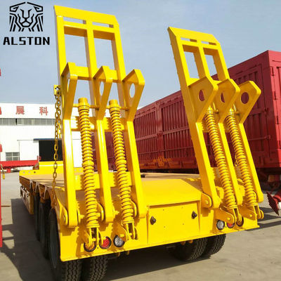 Excavator Transport 3 Axle 50 Ton 60 Ton Low Bed Trailer