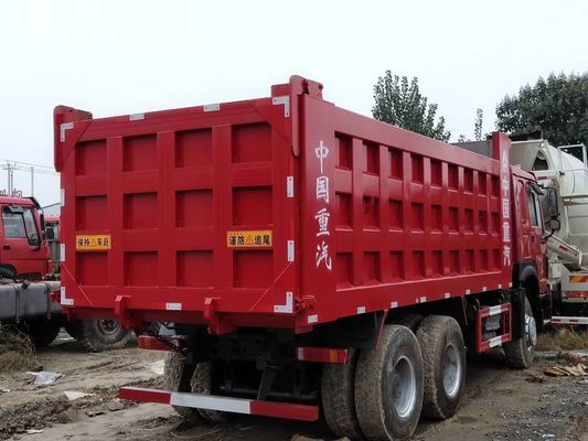 6x4 Used Howo Tipper Trucks 10 Wheels Low Oil Consumption