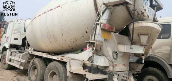 Howo 6x4 Used Concrete Mixer Truck , 10cbm On Site Cement Mixing Truck