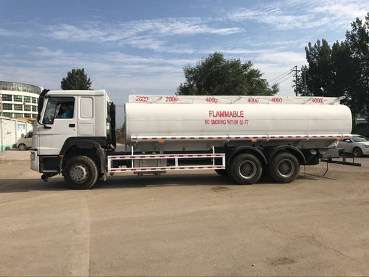 20000 Liters Diesel Fuel Tanker Truck , 6x4 Howo Fuel Tanker Truck