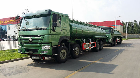 25000L 8x4 Diesel Fuel Tanker Truck Sinotruk Howo 371HP 12 Wheeler