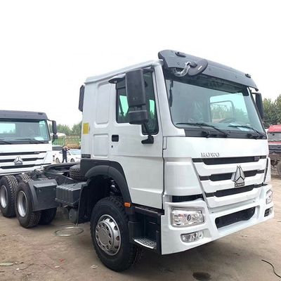 Euro 2 10 Wheeler Used Howo Trucks , Sinotruk Howo 6x4 Tractor Truck