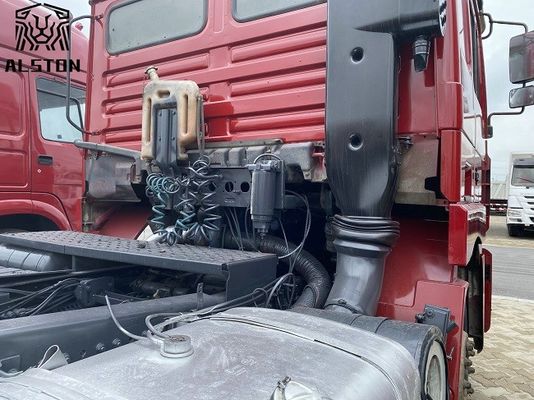 Red Shacman F3000 6x4 Tractor Truck , Used Tractor Trailer Trucks