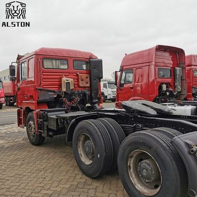 Red Shacman F3000 6x4 Tractor Truck , Used Tractor Trailer Trucks