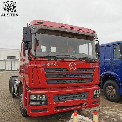 Red Shacman F3000 6x4 Tractor Truck , Used Tractor Trailer Trucks