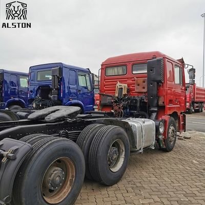 Red Shacman F3000 6x4 Tractor Truck , Used Tractor Trailer Trucks