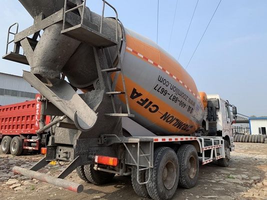 CCC Used Howo Trucks , 10M3 Second Hand Concrete Mixer Trucks
