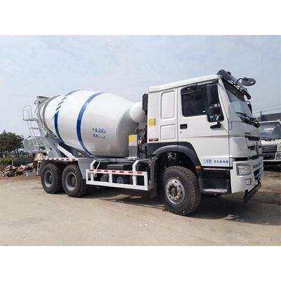 Howo On Site Concrete Mixing Truck , 10cbm Concrete Transit Mixer Truck