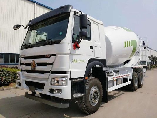 Howo On Site Concrete Mixing Truck , 10cbm Concrete Transit Mixer Truck