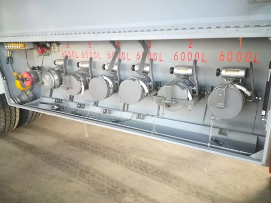 Mechanical Suspension Fuel Tanker Semi Trailer , Crude Oil Tanker Trailer