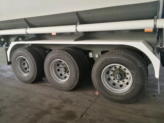 Mechanical Suspension Fuel Tanker Semi Trailer , Crude Oil Tanker Trailer