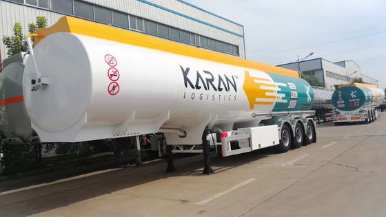 45000 Liters Fuel Tank Semi Trailer Mechanical Suspension