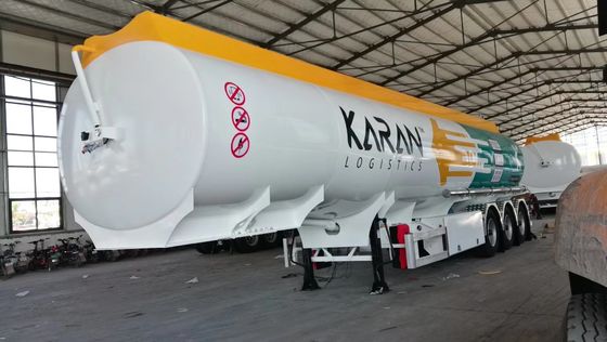 45000 Liters Fuel Tank Semi Trailer Mechanical Suspension