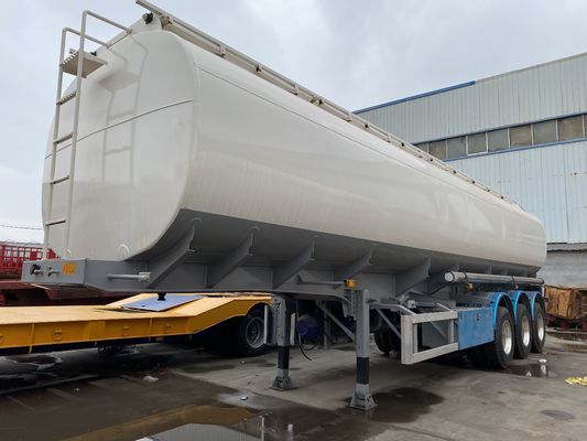 Tri Axle Heavy Fuel Tanker Semi Trailer , Diesel Oil Tanker Semi Trailer