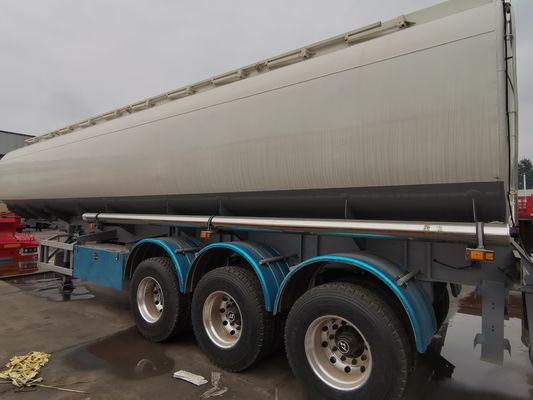 Tri Axle Heavy Fuel Tanker Semi Trailer , Diesel Oil Tanker Semi Trailer
