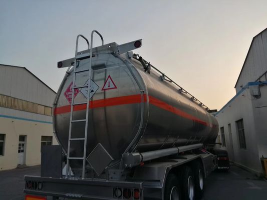 Stainless Steel 42000 Liter Diesel Tank Trailer 3 Axles