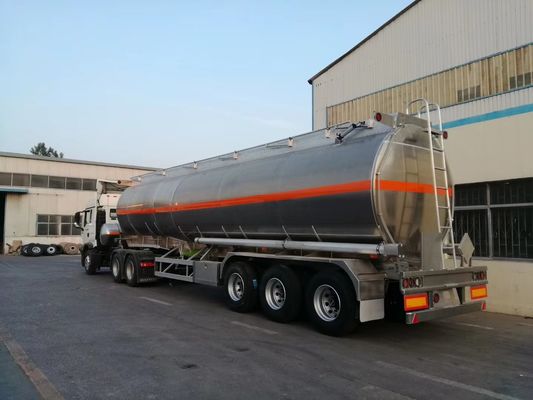 Stainless Steel 42000 Liter Diesel Tank Trailer 3 Axles