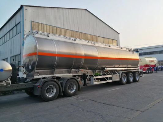 Stainless Steel 42000 Liter Diesel Tank Trailer 3 Axles