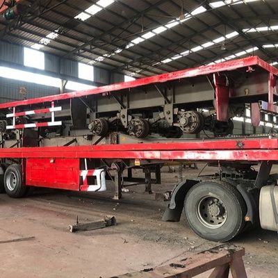 CIMC 3 Axles Used Flatbed Semi Trailer