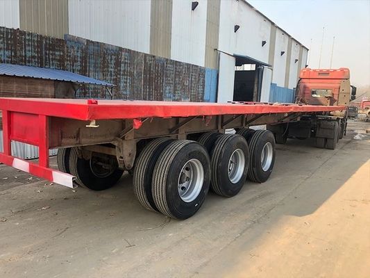 CIMC 3 Axles Used Flatbed Semi Trailer