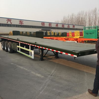 40 Ton Used Flatbed Semi Trailer For 40 Foot Shipping Container